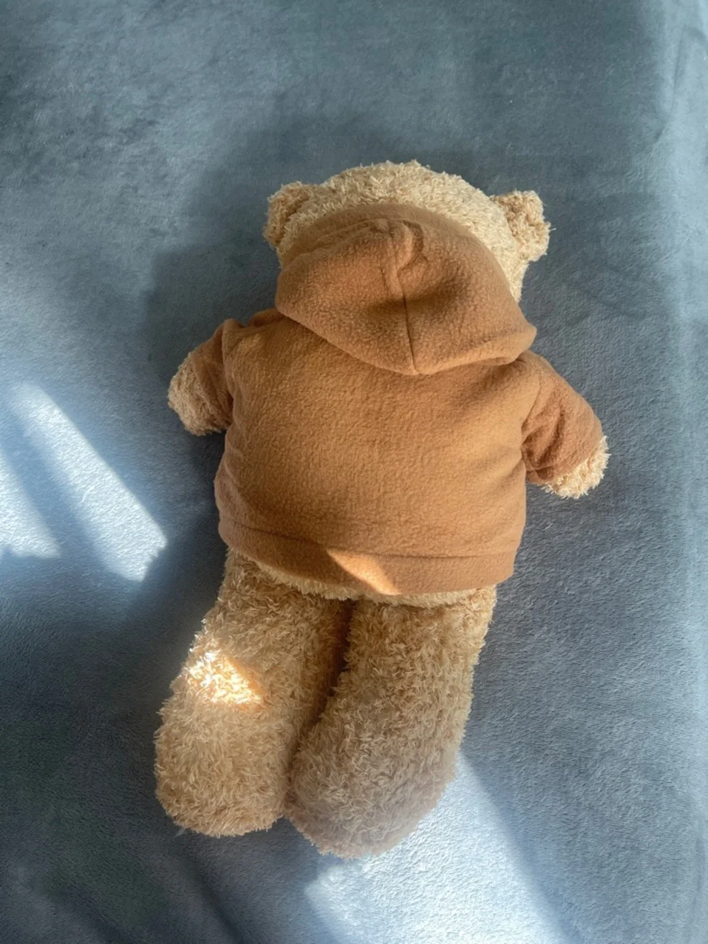 Plush Brown Teddy Bear in Brown Hoodie - Soft Kids Toy new
